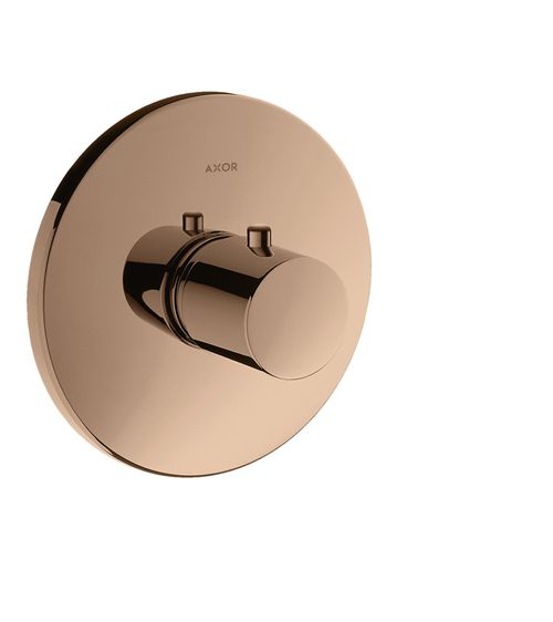 AXOR-HG-AXOR-Uno-Thermostat-HighFlow-Unterputz-Polished-Red-Gold-38715300 gallery number 1